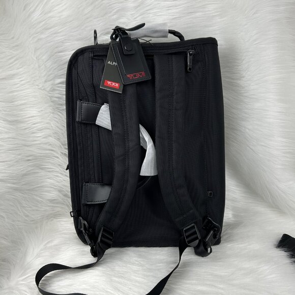 NEW TUMI  ALPHA Slim Three Way Brief in black Authentic - Picture 14 of 14